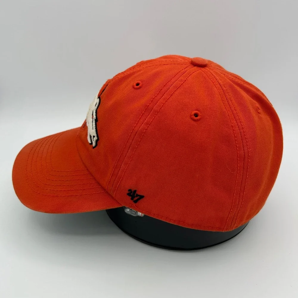 Denver Broncos Hat 47 Brand Franchise Mens L Orange Cotton Blend Sporty Retro
